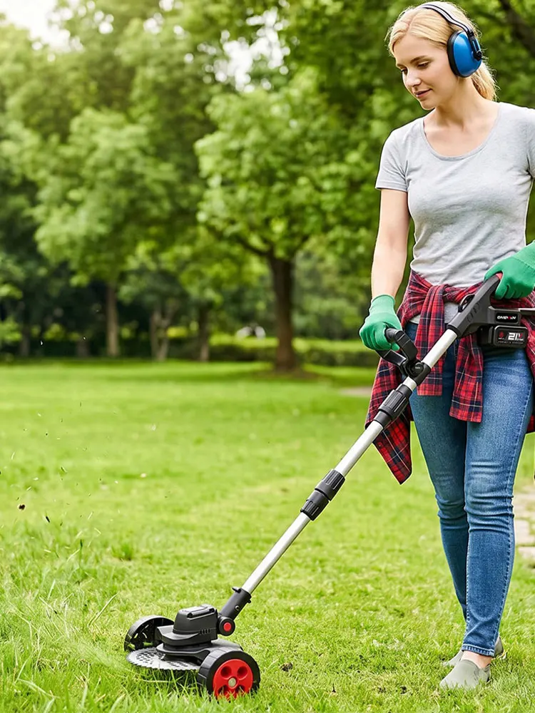 ONEVAN 9-Zoll 40000RPM Bürstenloser Elektrischer Rasenmäher Kabelloser Faltbarer Garten-Rasentrimmer Elektroschneider für Makita 18V Akku