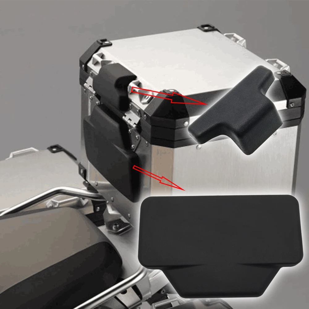 Encosto do passageiro da motocicleta almofada traseira universal auto-adesivo à prova de choque moto traseiro caixa superior almofada de bagagem encosto