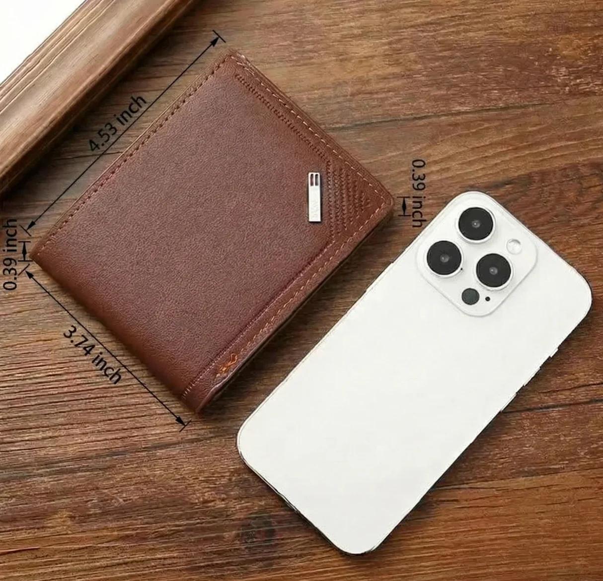 Men's Leather Short Wallet Thin Wallet Foldable Minimalist Soft Leather Wallets