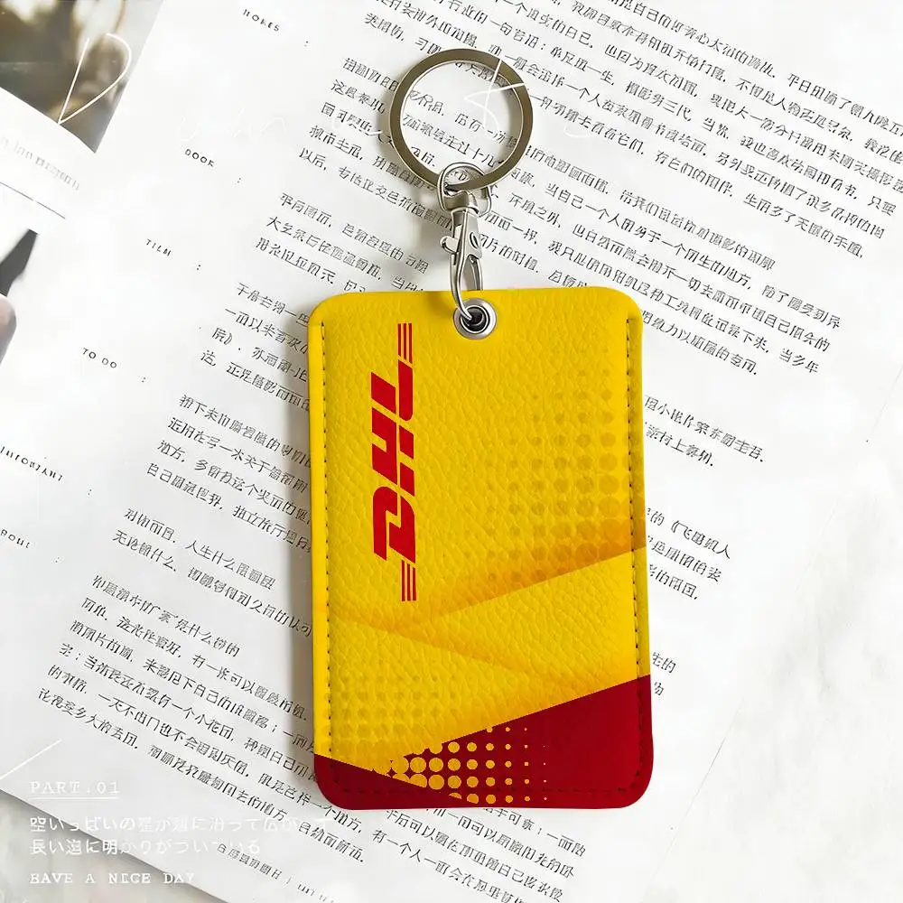 Modische Logo D-DHL Kartenhalter Studentenausweis-Schutzhüllen Studenten-Campus-Zugangskarten Schlüsselanhänger Diebstahlschutz – Detail 14