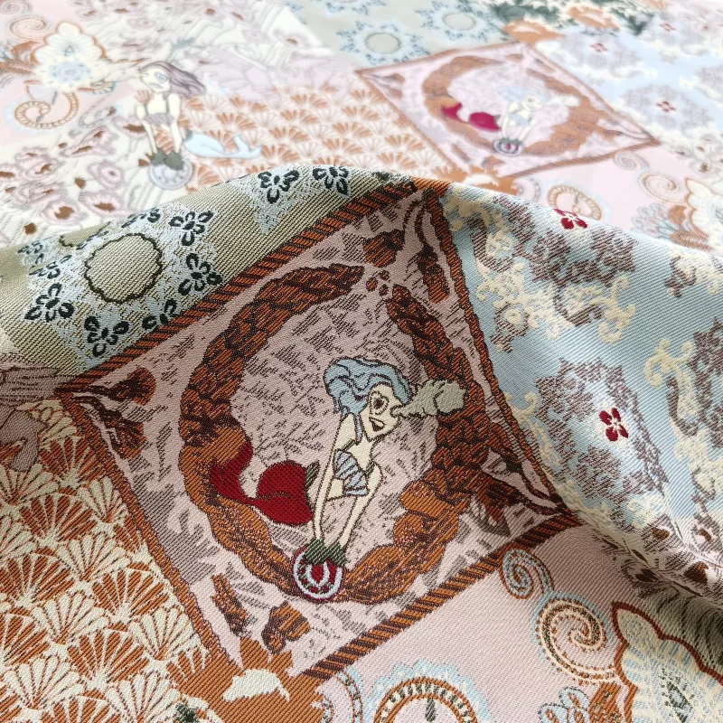 

Полиэфирное волокно, жаккардовая ткань, модное платье с цветочным принтом, плащ, одежда, ткань, европейский брендовый дизайн, шитье, оптовая продажа