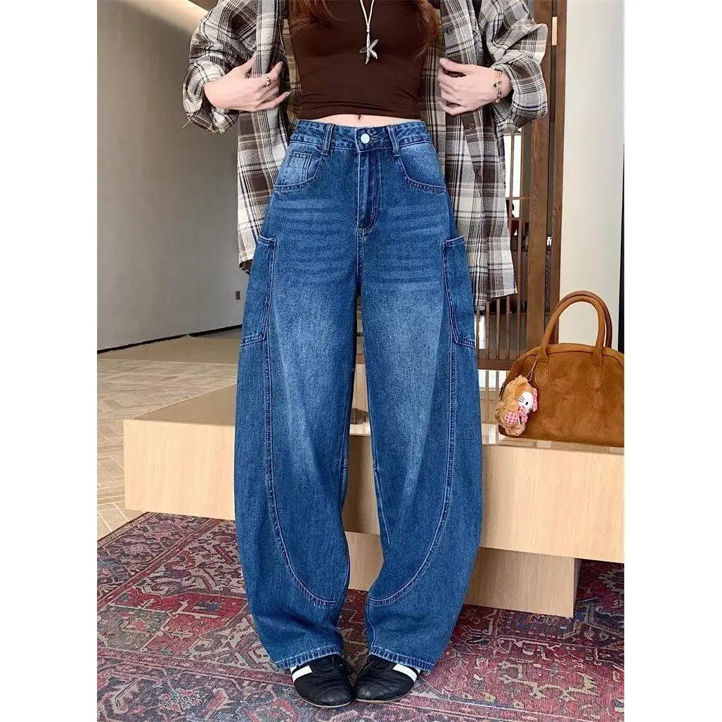 

High Waist Wide Leg Pants MissBoBo Synconized Tailoring Loose Fit Fem Pear ape Knife Pants Casual Deep Color