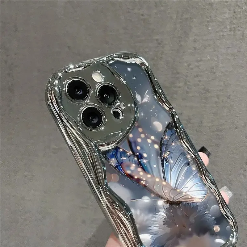 Standing Butterfly Phone Case For Samsung Galaxy A05 15 M54 M14 M34 A15 A145G A13 4G A21S A22 A23 A04S A04 A02 A03Core Soft