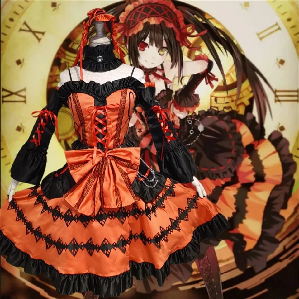 アニメデート・ア・ライブ時崎狂三コスプレ衣装ウィッグ - AliExpress