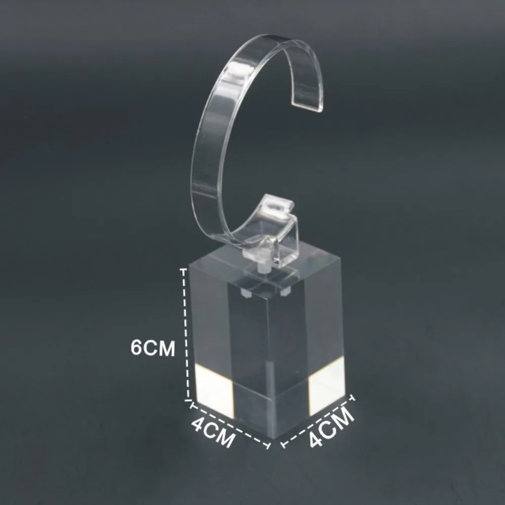 

4/6/8cm Fashion Acrylic Watch Display Holder Lightweight Upscale Watch Stand C-Shaped Watch Organizer