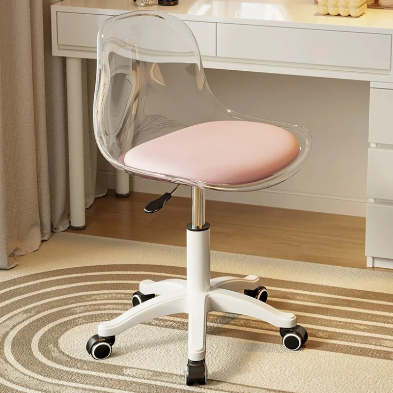 Office Stool - Sgabello Girevole Alto per Toeletta, Ufficio,
