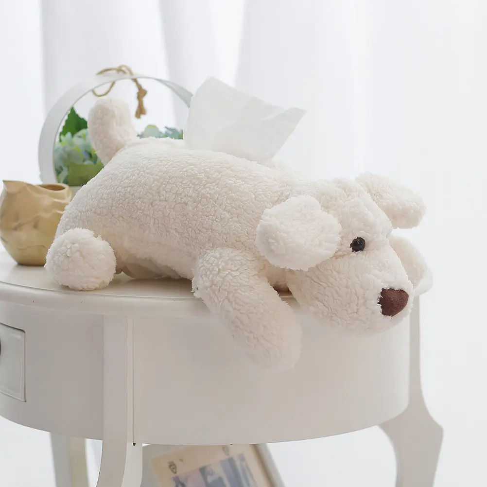 

Dog Tissue Box Set Cartoon Creative Tissue Cover White Paper Holder Practical for Home Office Travel Camping Decor