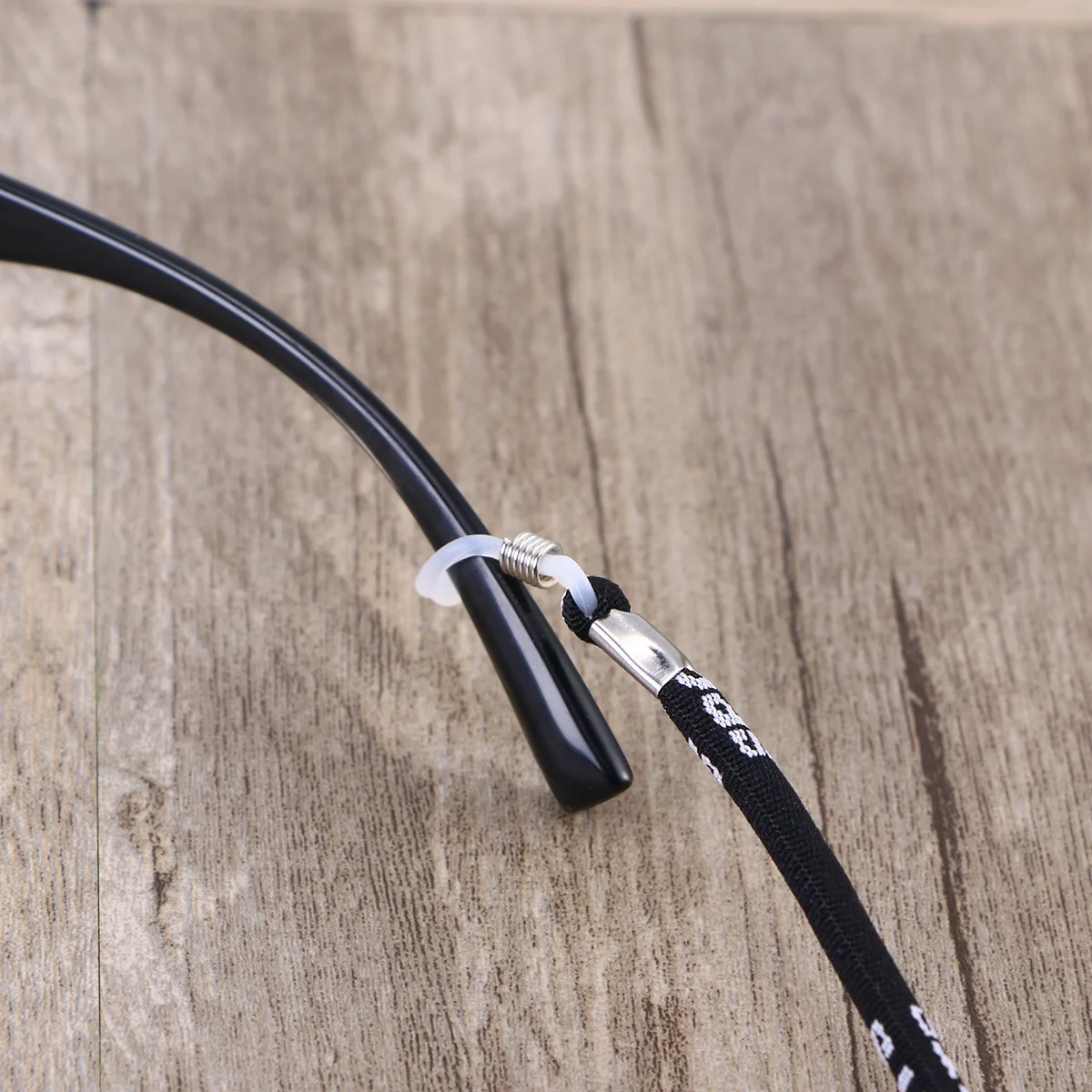 Glasses Cord Retainer Strap Sturdy Adjustable Eyewear Safety String Holder for Sports Hiking Running Neck Arm Use Black