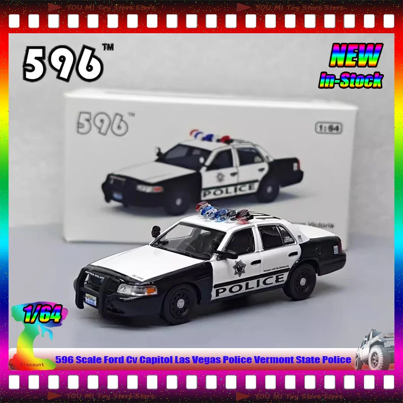 Ford CV Capitol Las Vegas policía Vermont Estado policía simulación aleación modelo 1:64 escala coleccionable juguete para regalo personalizado para mayores de 14 años