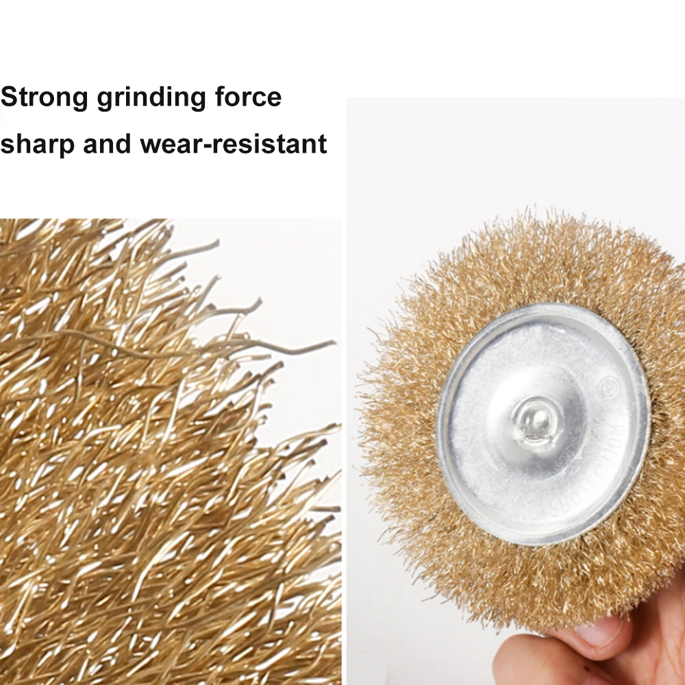 0.3mm Wire Brush Wheel Cup Brush Set 9 Pack Coarse Crimped 1/4 Inch Shank Wire Wheel for Drill Attachment