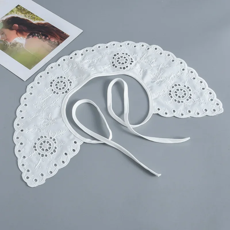 Korean Style Women Fake Collar Shawl Detachable Collar Small Scarf Female Summer Removable Shoulder Wraps False Collar
