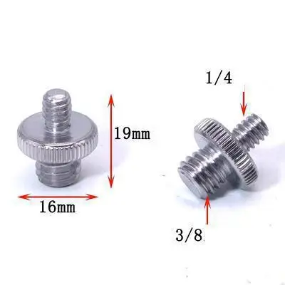

50pcs/lot 1/4" to 3/8" or 1/4" extend convert screw Spigot Stud convert Adapter For Canon Nikon Sony Fuji Camera Stand or Tripod