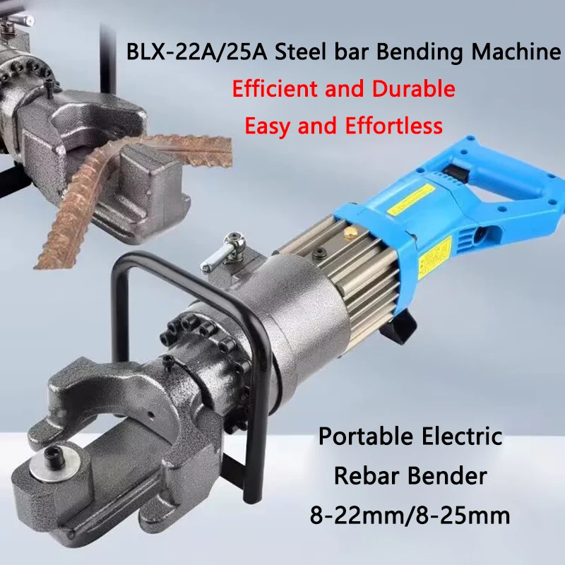 

Electric Hydraulic Steel bar Bending machine 8-22mm/8-25mm Portable Steel bar Bender Efficient Rebar Bending Tools