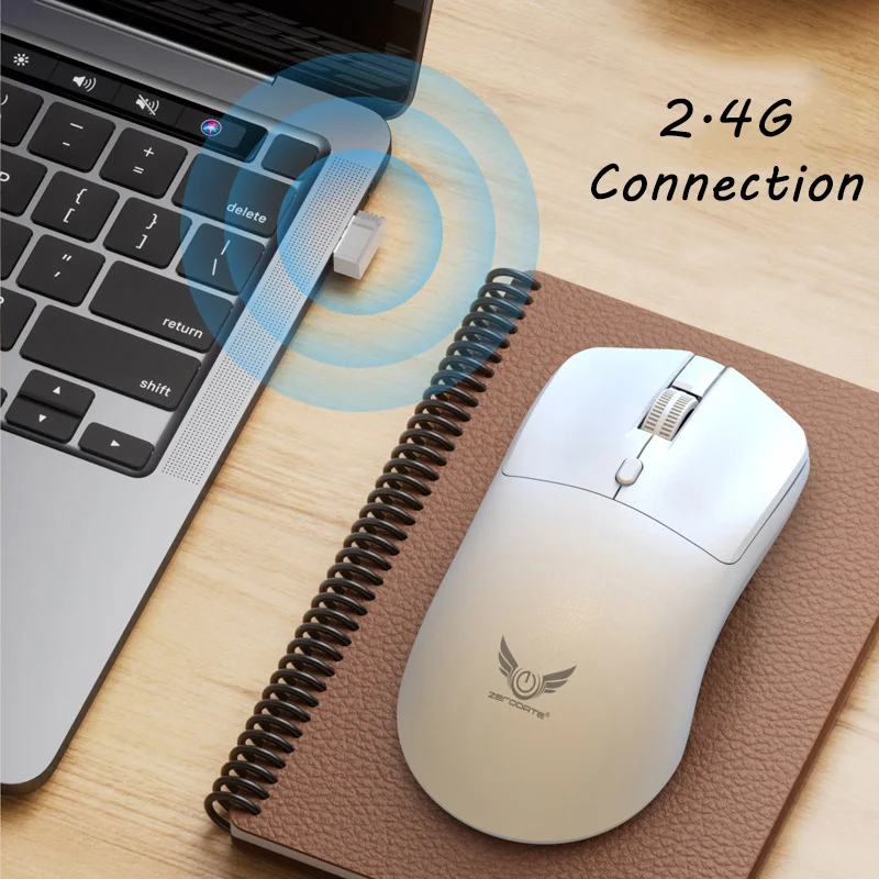 Wireless 2.4G Mouse Light Weight Design DPI Adjustable Low Noise Button Low Noise Button Simple Style Mause Office Use Or Gaming