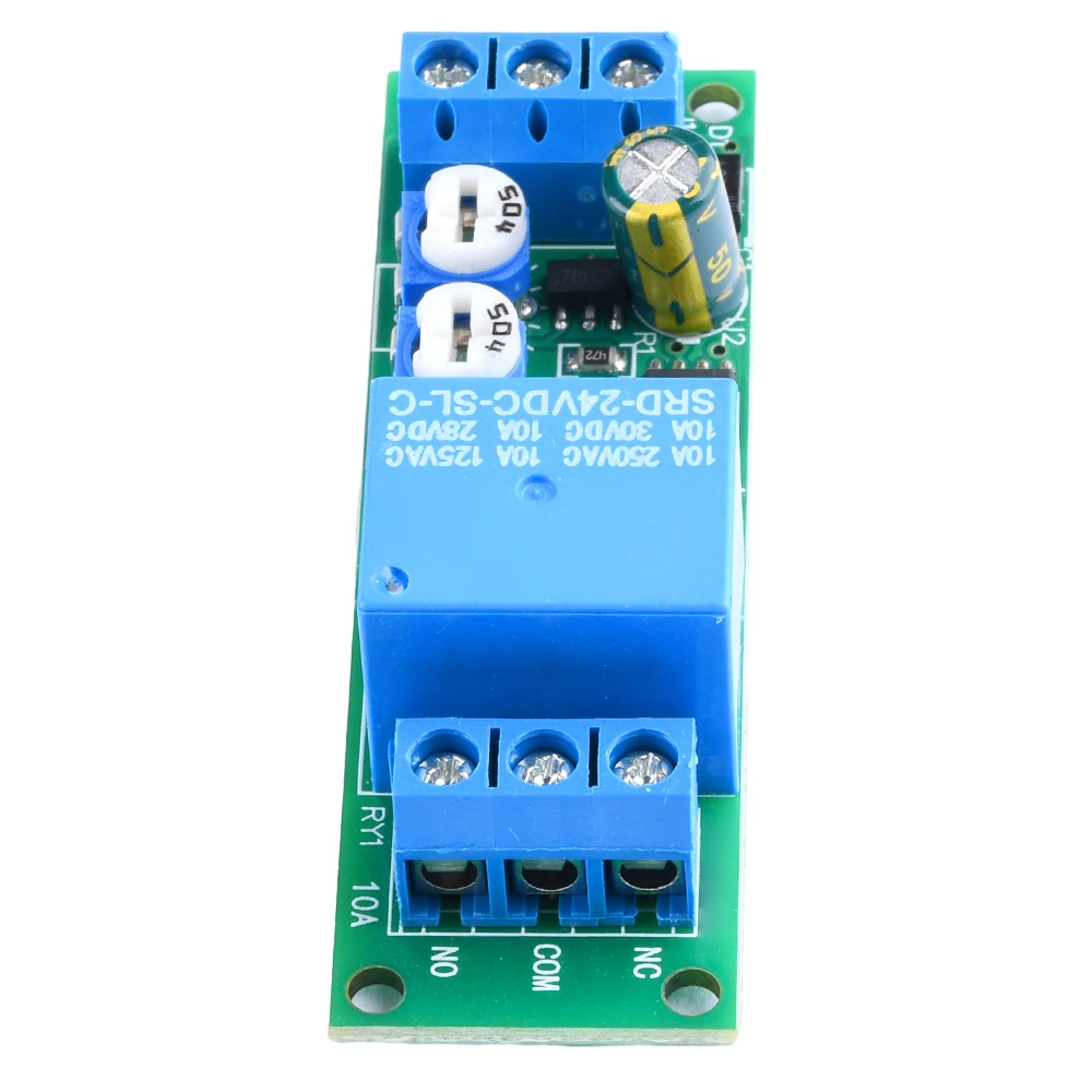 DC5V 12V 24V Adjustable Cycle Timer Dual Delay On/Off Switch 0-10sec/0-100sec/0-15min Timer Control Delay Relay Module