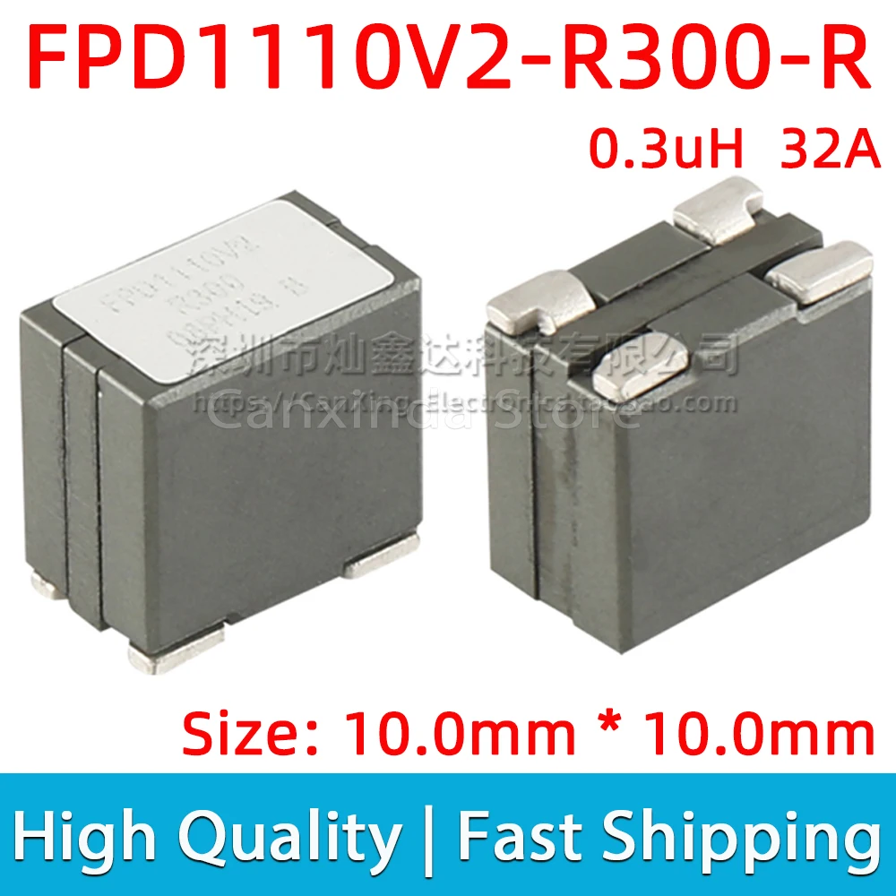 FPD1110V2-R300-R SMD SMT Power Inductor Inductance 0.3uH 32A High Large Current Moulding Dual Winding Shield Filter FPD1110V2