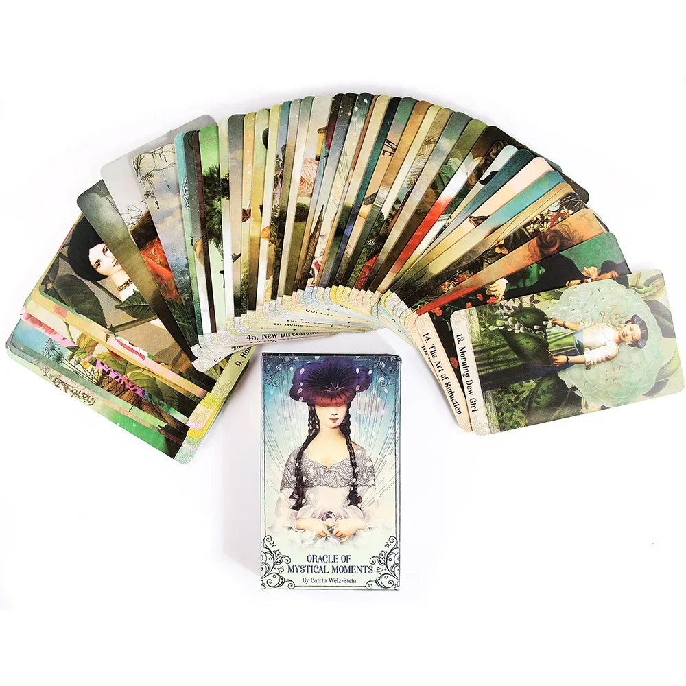 Cartas de oráculo de momentos místicos, juego de mesa de fiesta de ocio, baraja de Tarot de Prophecy de adivinación de alta calidad con libro de guía PDF