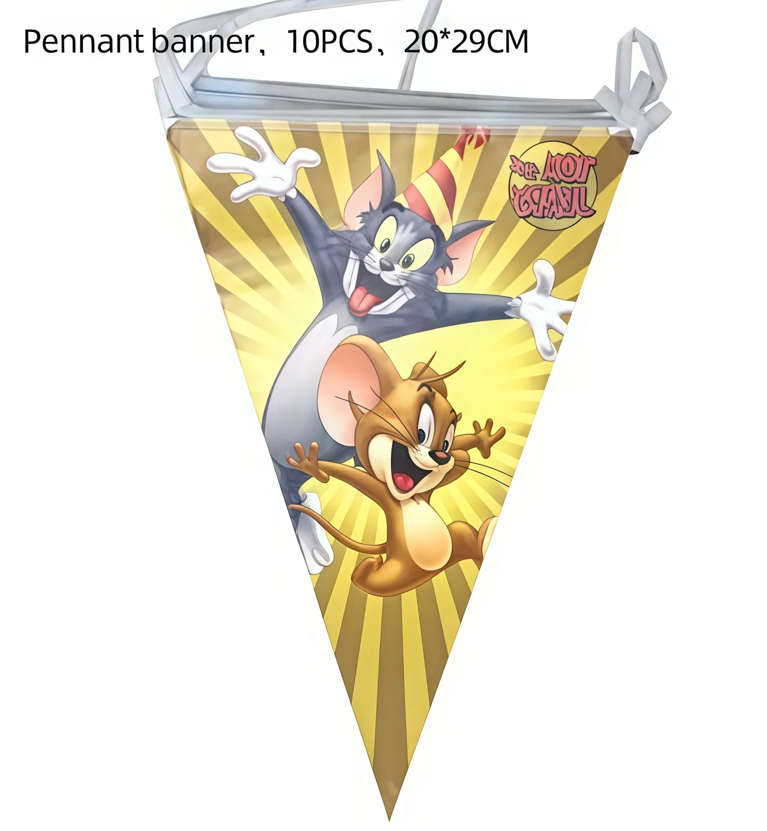 Tom und Jerry Partyzubehör Einweg-Tischgeschirr-Set mit Aufklebern Cartoon Katze Maus Geburtstagsdekoration für Kinder Babyparty – Detail 12
