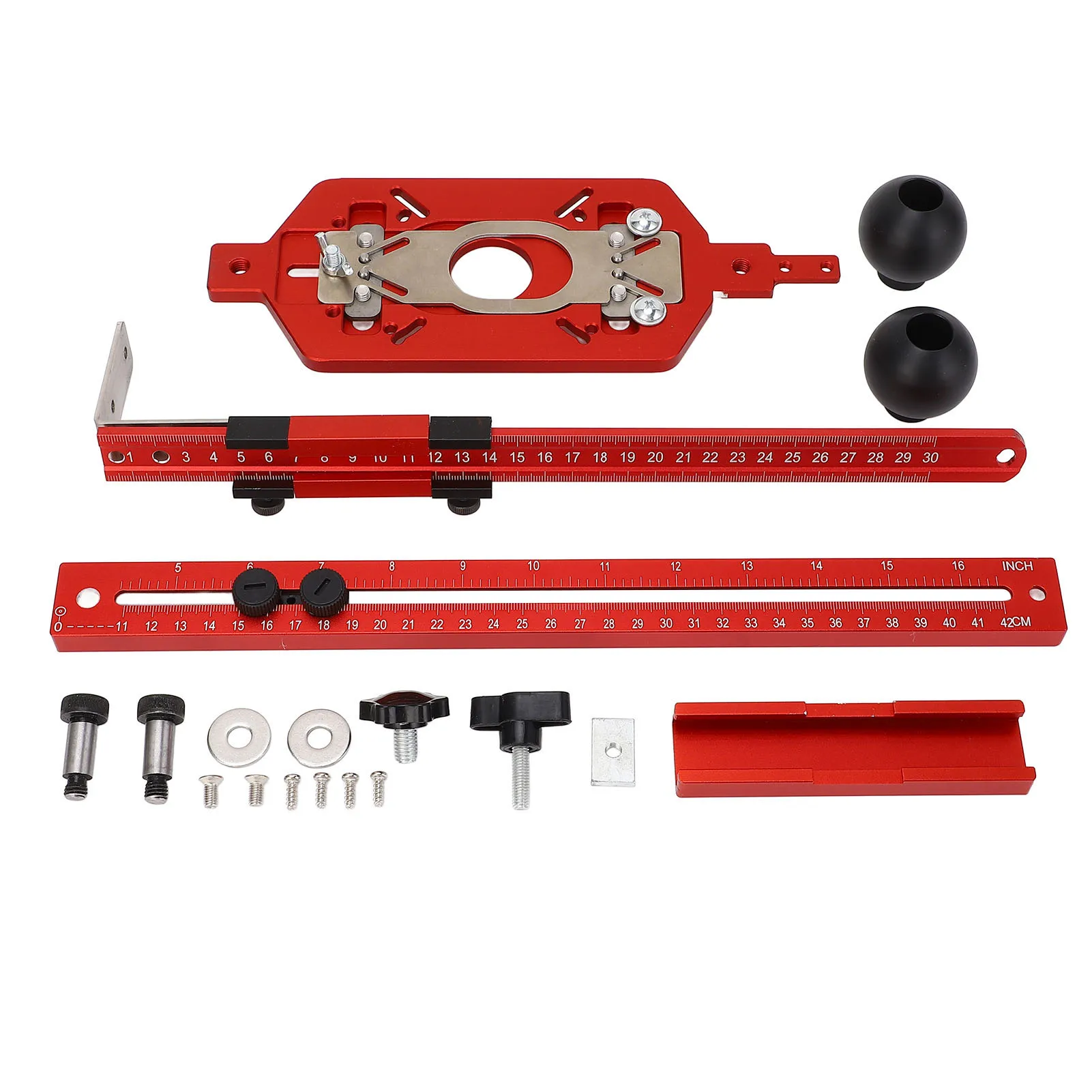 Router Milling Groove Bracket 3 in 1 Adjustable Circle Cutting Guides Cabinet Hardware Jig Woodworking Tool