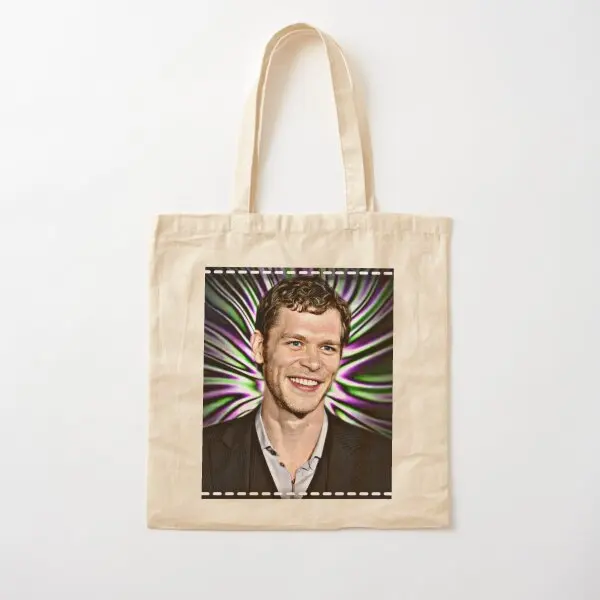 Klaus Mikaelson The Originals Cotton  Canvas Bag Printed Tote Shopper Shoulder Bag Ladies Foldable Unisex Travel Grocery Handbag