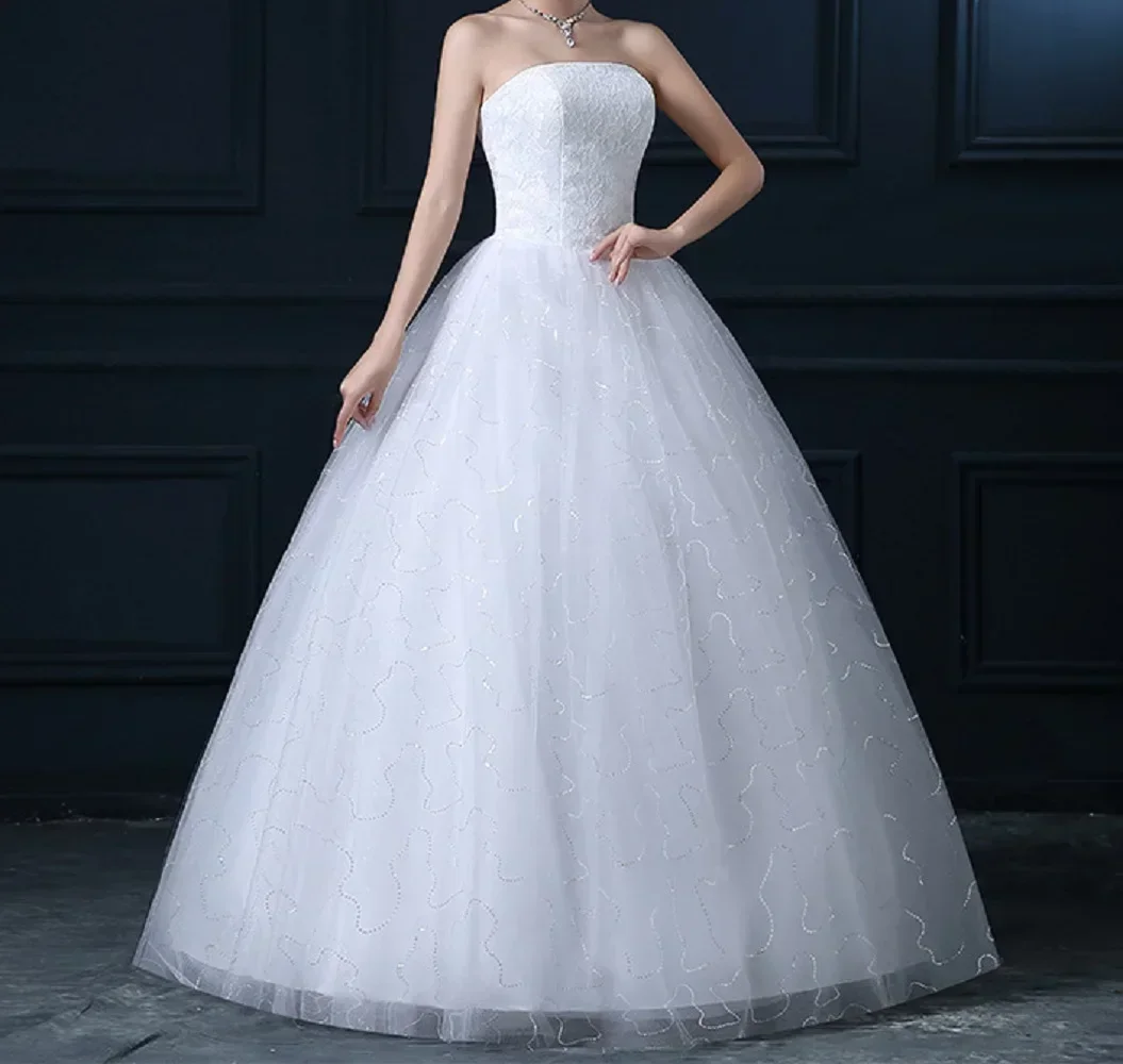 

Robe De Mariee Свадебные платья без бретелек Кружевное модное платье принцессы трапециевидной формы в форме сердца невесты Vestidos De Novia Платье невесты