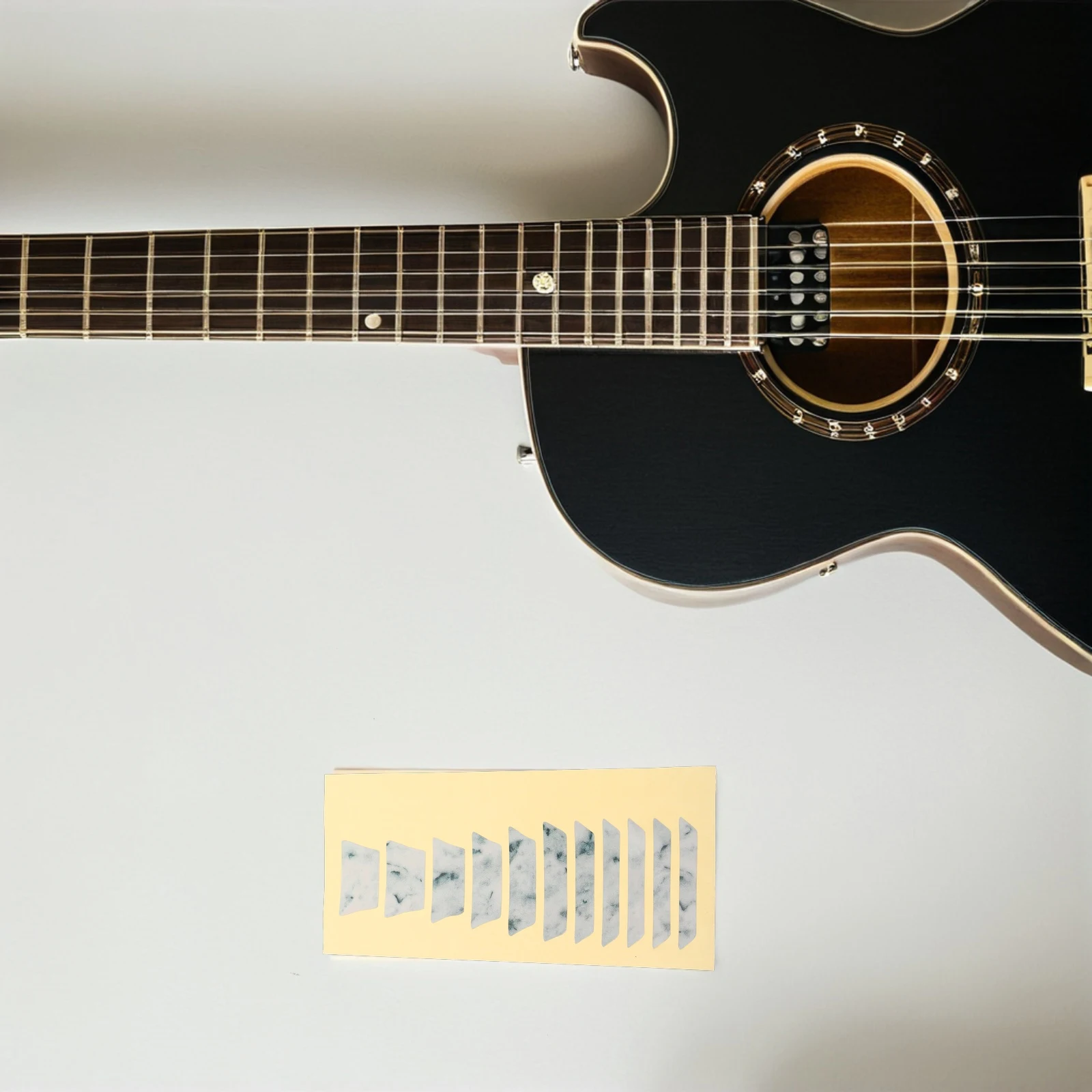 

2 Pcs Guitar Inlay Patch Chord Stickers Fretboard Neck Decal Mosaic Custom Decals
