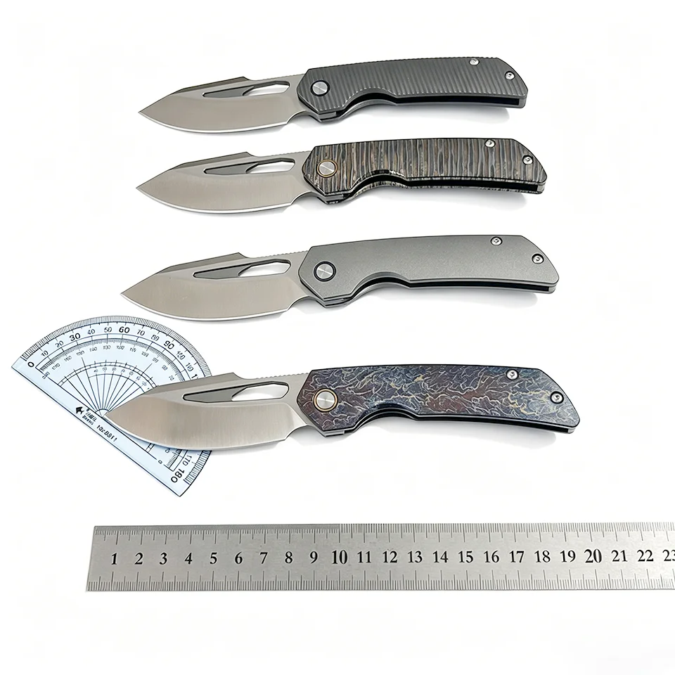 Pocket Knife Ceramic - TC4 Titanium Handle Clip Folding Knife