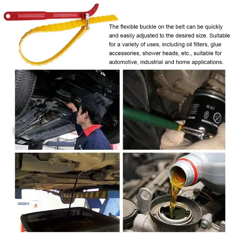 سيارة حزام وجع فلتر زيت مجتذب حزام قابل للتعديل المفك حزام فتاحة خرطوشة تفكيك أداة سلسلة وجع حزام فتاحة #3
