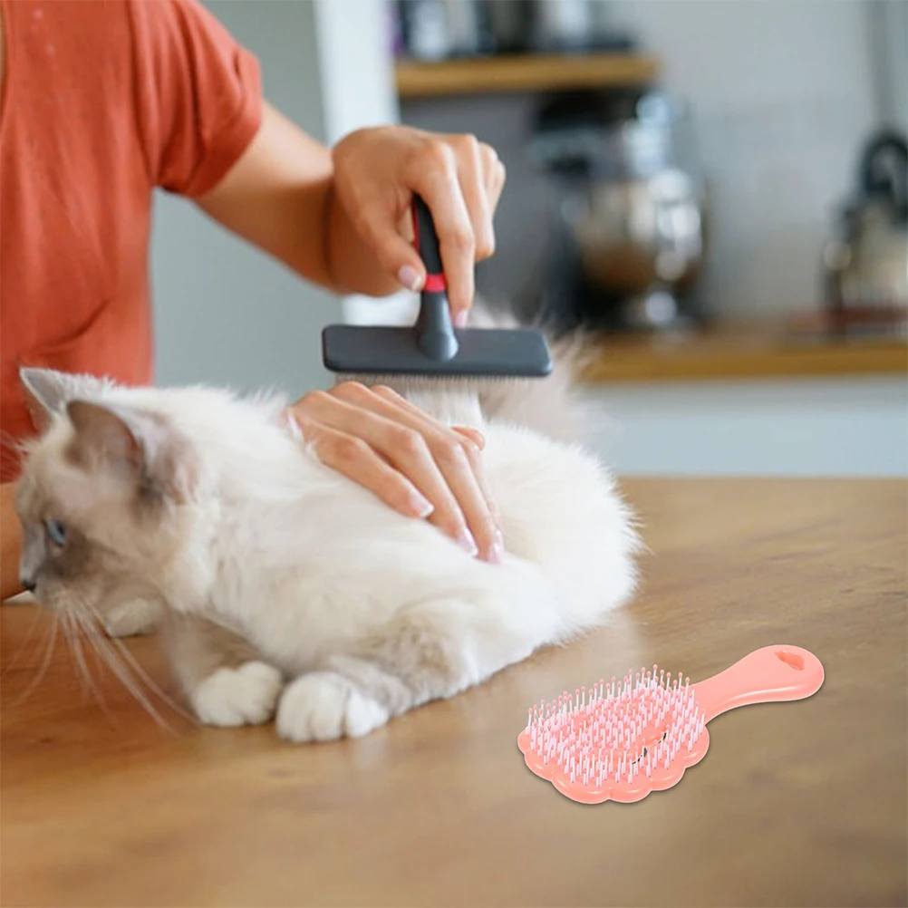 

2pcs Pet Grooming Brush Durable Design for Small Dogs Easy Handling Hair Remover Tool Dog Accessories Cat Brush Short Haired