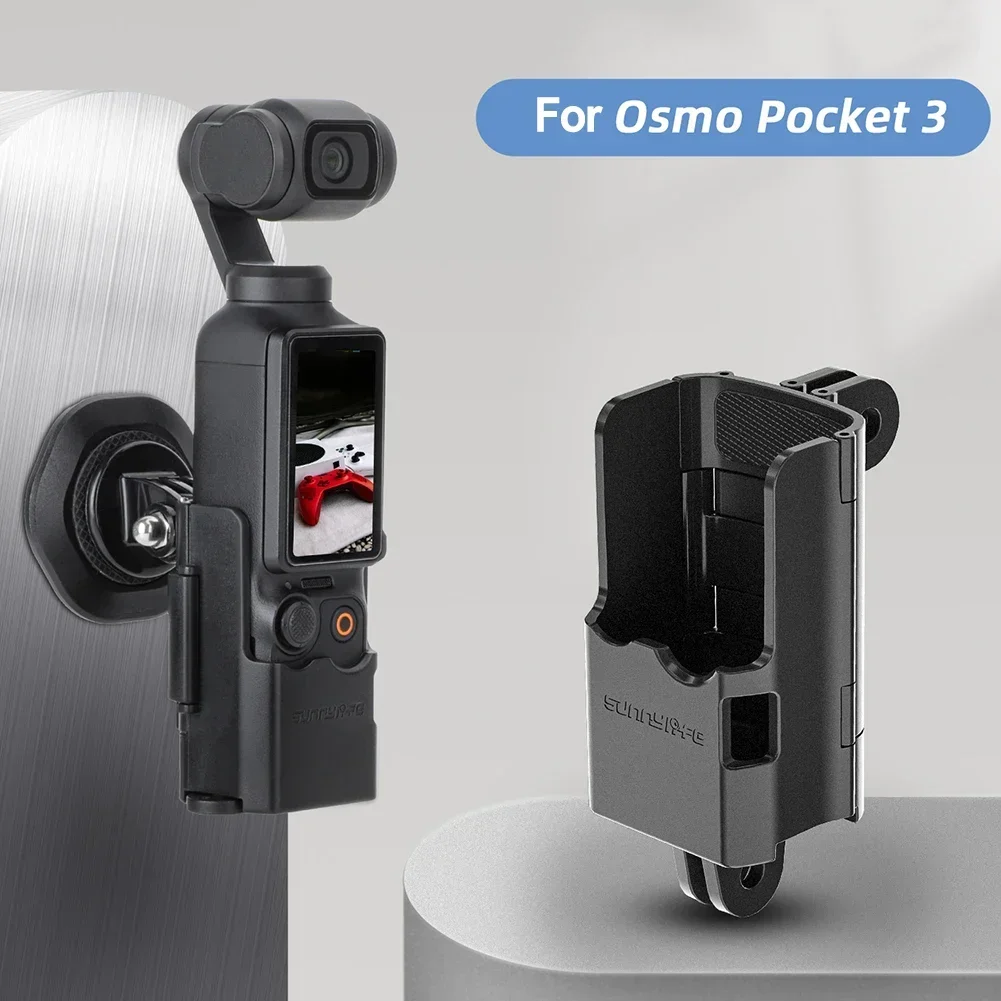 For DJI Pocket 3 Adapter With Foldable Double Ear Extended Bezel Multi-functional Mounting Cameras Connector Accessories