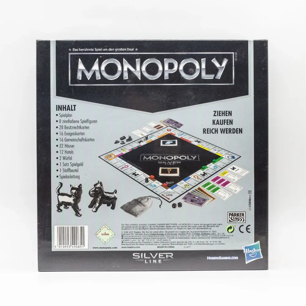 Poly Gaming libry Silver Line esclusivo gioco da tavolo Premium nuovo stile moderno con Foil Board strategia giochi per feste in famiglia giocattolo