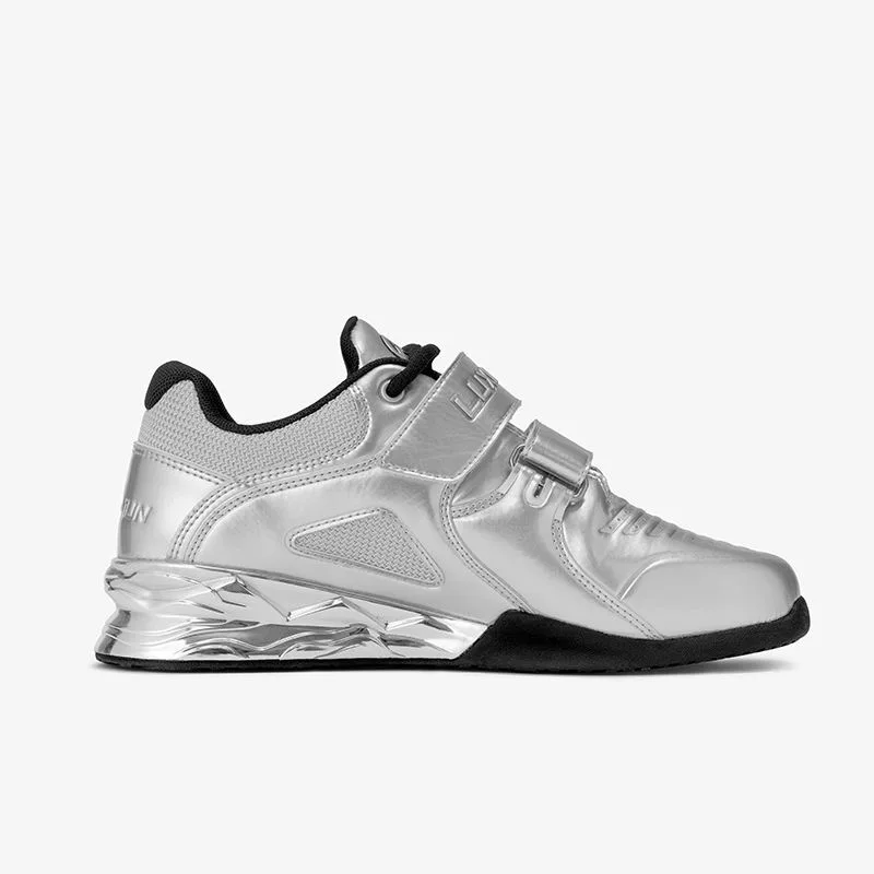 Professional Men Women Weight Lifting Shoe Top Quality Indoor Gym Training Shoes Luxury Brand Silver Squat Shoes for Unisex