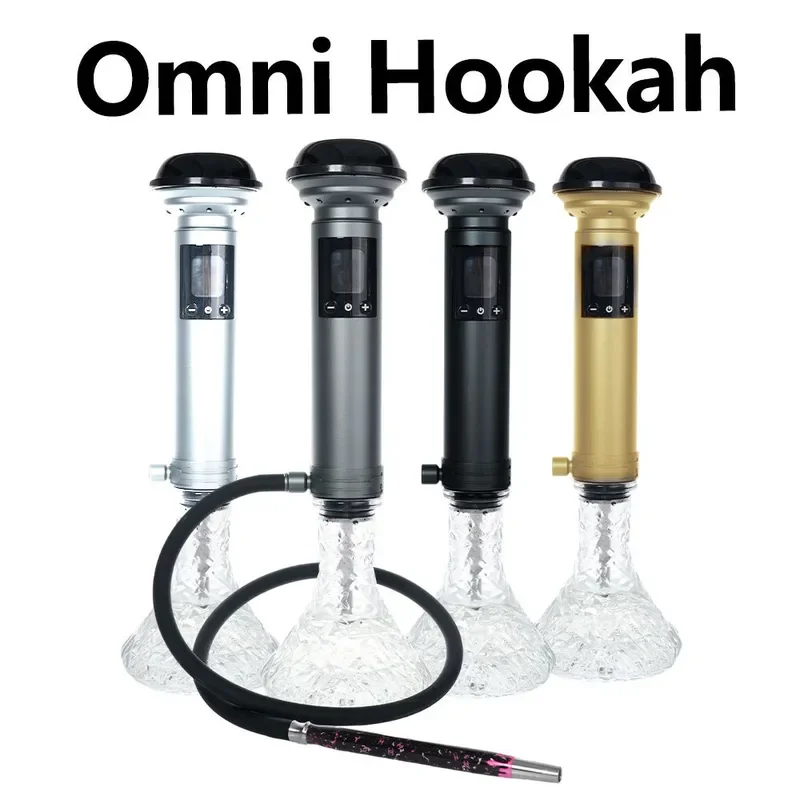 Third-generation hookah, aluminum alloy material, detachable design, smart touch screen Arab hookah