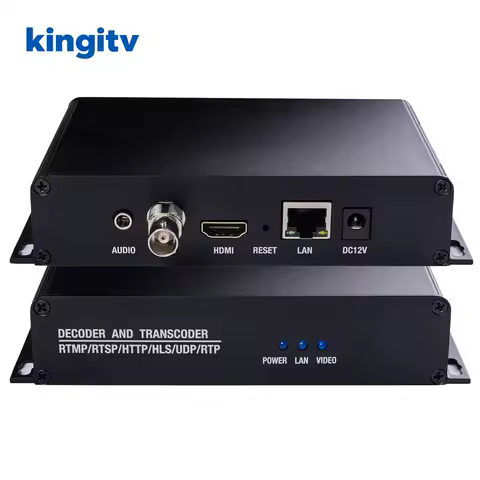 H.264 H.265 Streaming Encoder 4K One Channel IP to HD /CVBS Decoder Broadcast IPTV IP to IP Transcoder