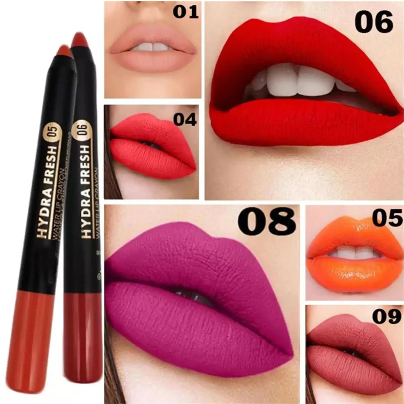 19 Colors Nude Lip Stick Matte Lipstick Bulk Wholesale Waterproof Pink Brown Korean Makeup Lipstick Crayon Pigments Lip Pencil