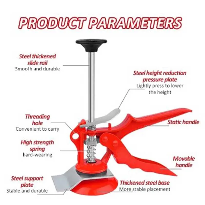 타일 높이 조절기, 타일 높이 엘리베이터, 타일 높이 위치 조정기, 크로우바 도구