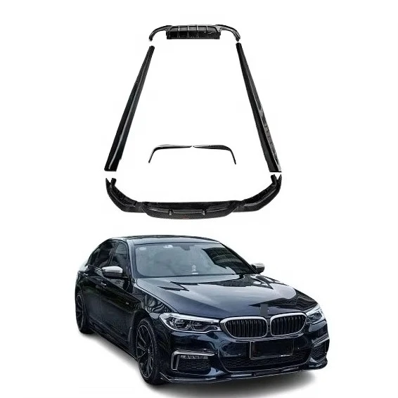 Custom made 2018 forBM W 5 Series Body Kit G38 Carbon Fiber Body Kit Front Lip Side Skirts Rear Diffuser Fit Car Kit Conversion