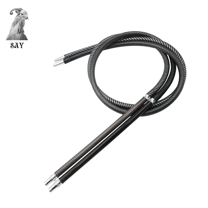 SY Hookah Hose Carbon Fiber Handle Silicone Tube For Shisha  Sheesha Chicha Narguile Smoking Accessories Vattenpipa Cachimba