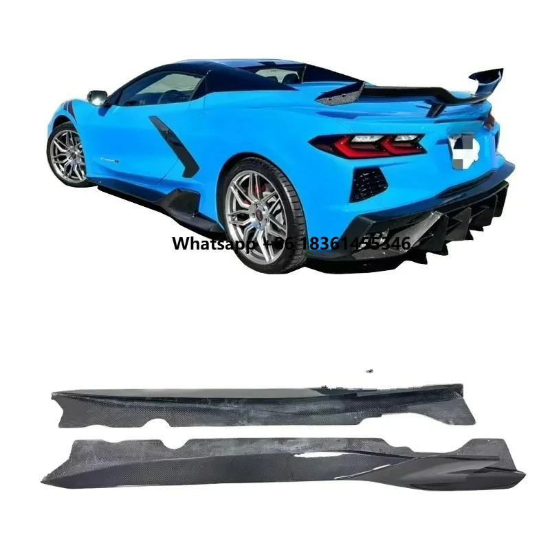 

Precision-fit FOR Corvette C8 Carbon Fiber A-D Style Body Kit Side Skirts Bumper