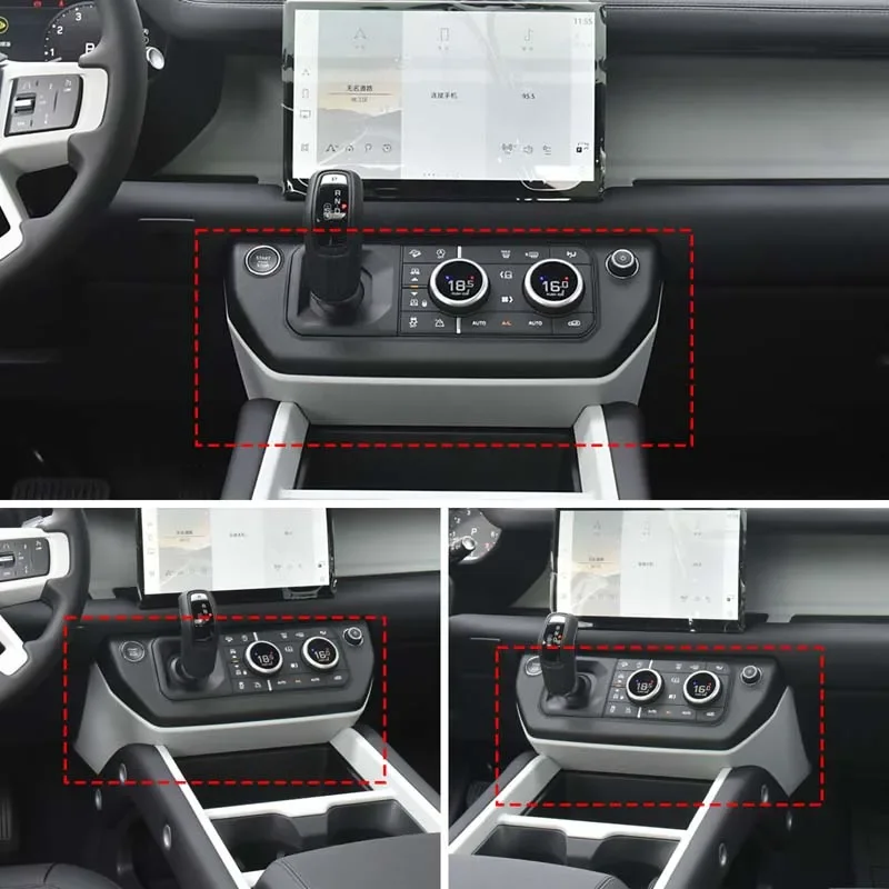 

ABS Carbon Fiber For Land Rover Defender 90 110 130 2025+ Car center console knee side panel decorative sticker car accessories