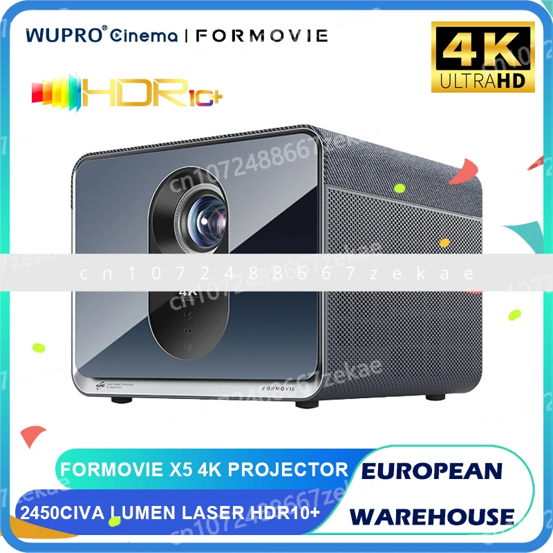 

4500ANSI люмен домашний лазерный кинотеатр Formovie X5 4K проектор HDR10 + Wi-Fi6 3840*2160P родная яркость