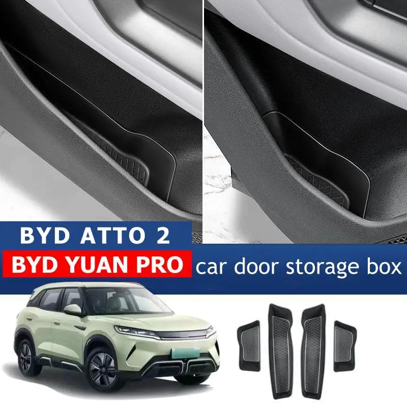 

For BYD YUAN PRO YUAN UP ATTO 2 2026 2025 2024 Car Door Gate Slot Storage Box Interior Accessories