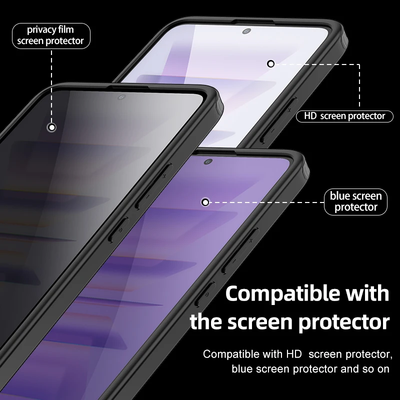 Matte Translucent Shockproof Phone Case For Xiaomi Poco F5 Pro Redmi K60 TPU Bumper Hard Plastic Transparent Protective Cover