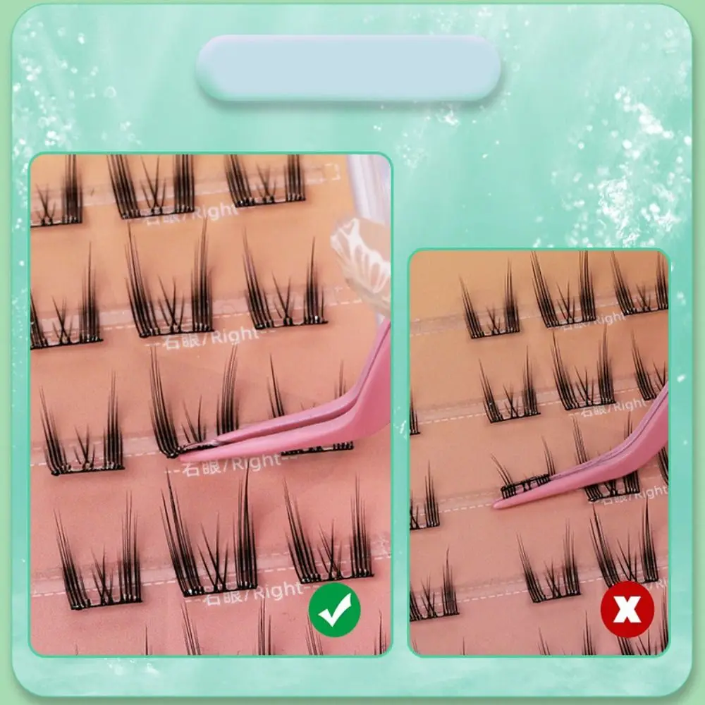 Selbst klebende selbst klebende Wimpern koreanische Make-up-Cluster Wimpern ohne Kleber wieder verwendbare Manga-Wimpern Wimpern verlängerung