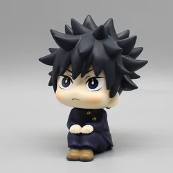 Kawaii Jujutsu Kaisen Figure Fushiguro Megumi Lookup Toy Q Version Figures Megumi Sitting Figure Pvc Collection Model Doll