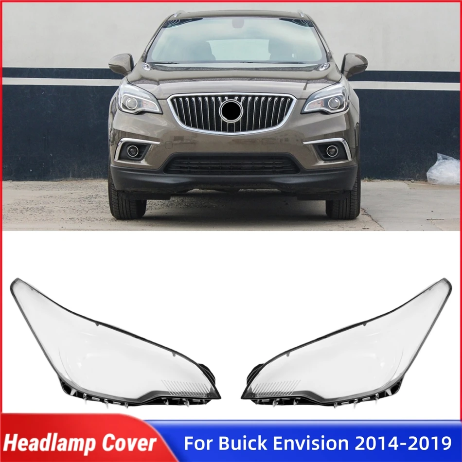 

For Buick Envision 2014 2015 2016 2017 2018 2019 Accessories Cars Polycarbonate High Gloss Fully Transparent Headlight Eyelid