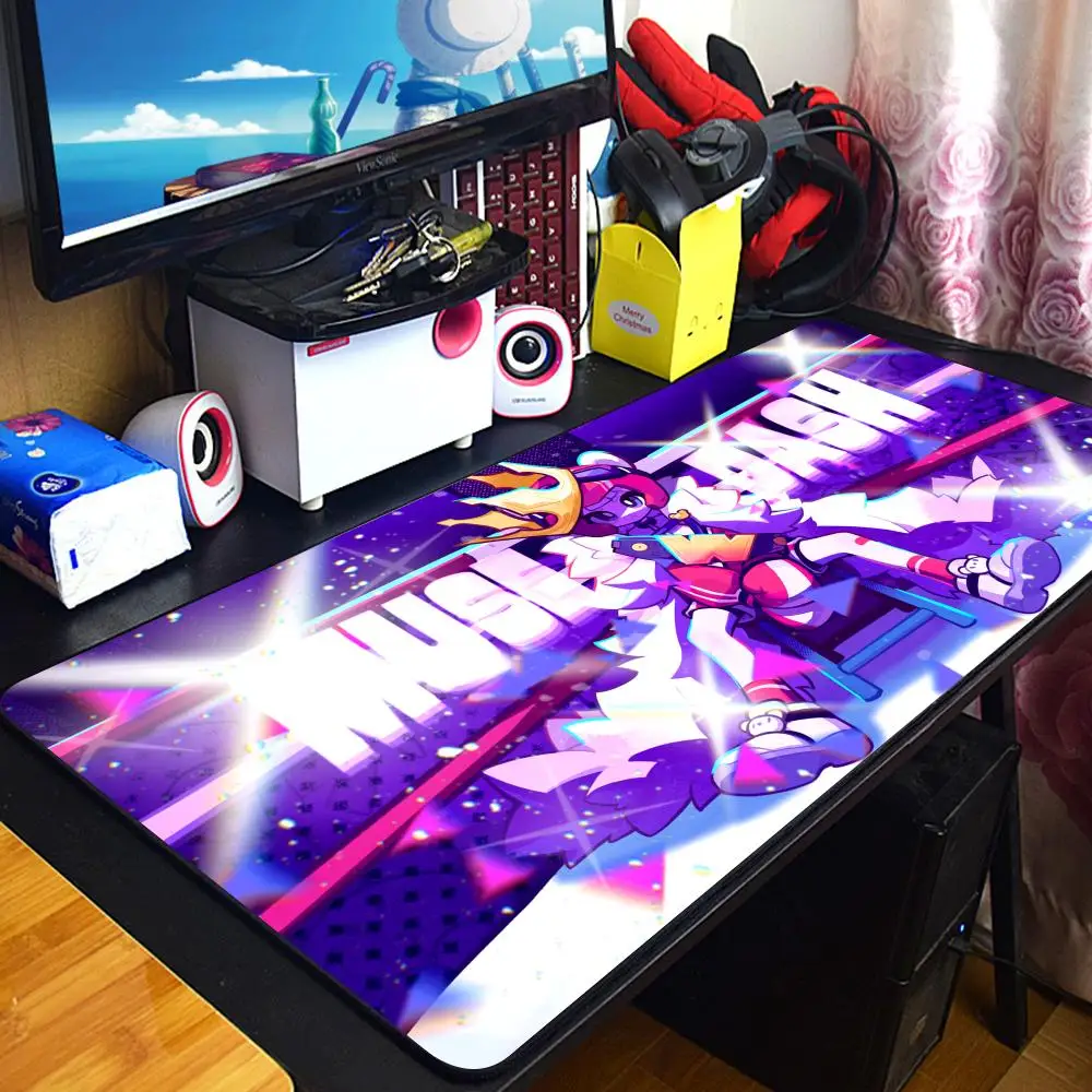 

Popular Rhythm Game Muse Dash Mouse Pad Laptop Gaming Accessories Pink Purple Non Slip Mousepad PC Sexy Cute Desk Mat XXL Carpet