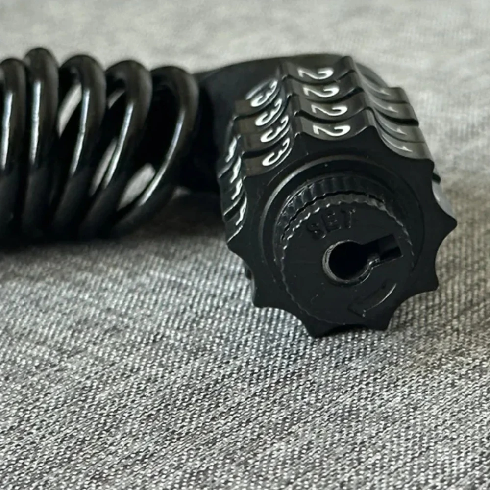 4 Digit Password Combination Portable Anti-theft Cable Lock Durable Classic Helmet Lock Chain Used For Scooter Bike Motorcycle - view 6