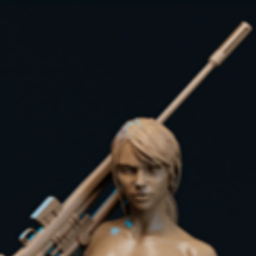 

1/24 Scale Resin Figure Sexy female sniper Nsfw Assemble Model Kit Unassembled and Unpainted 3D printing DIY toy