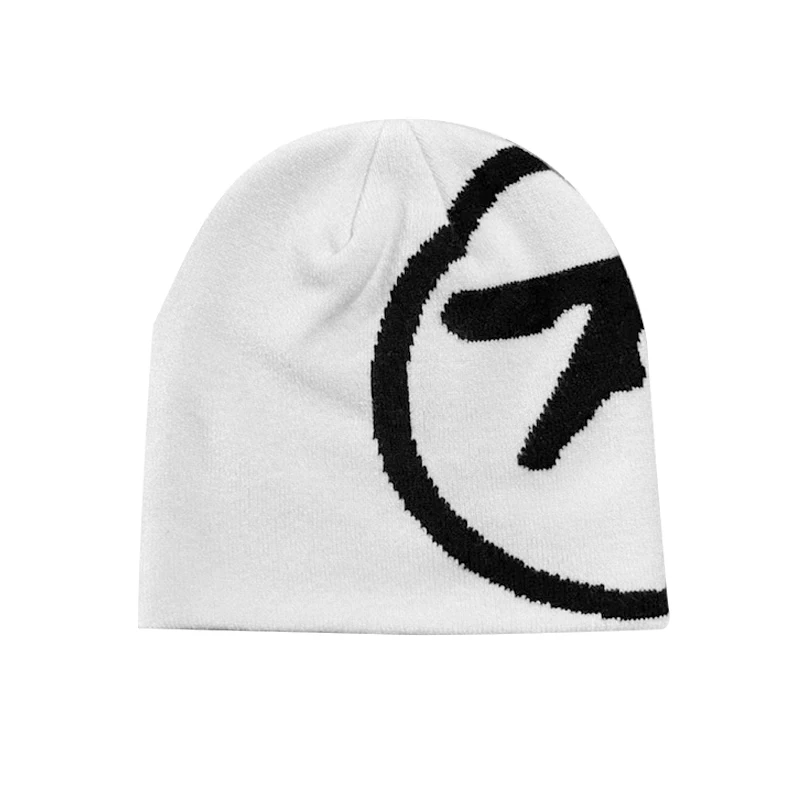 Women\'s Hat Knitting Beanies Aphex Twin Caps Men Y2k Streetwear Winter Fashion Pullover Kpop Vintage Gothic Warm Hip Hop Unisex